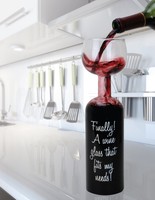 Wholesale 12 - Half Bottle / Half Wine Glass - Cool Party Drinkware Glassware Wholesale 12 - Half Bottle / Half Wine Glass - Cool Party Drinkware Glassware