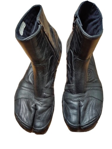 Split toe Leder Tabi barfuß Zehenschuhe Ninja Samurai Stiefel schwarz Gr. 42 - Bild 5 von 11