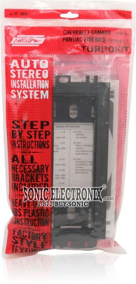 Kit de painel de instalação DIN único Metra 99-3009 para Chevy/Pontiac 1993-02 - Imagem 3 de 3