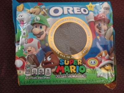 SEALED Super Mario OREO Chocolate Sandwich Cookies, Limited Edition, 12.2 oz