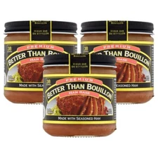 Better Than Bouillon Ham Base Pack of 3 Rich Flavor for Soups Sauces Casseroles