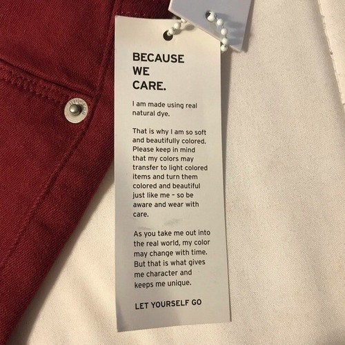 NWT Hudson Krista Super Skinny Low Rise Jeans Crimson Red Women’s size 26 2 XS - Picture 7 of 11