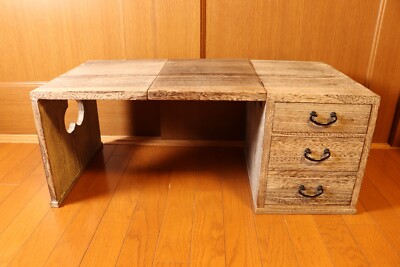 Folding desk Japanese Vintage SHOWA retro style FUMI-ZUKUE study
