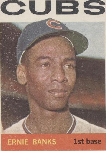 1959 Topps #147 Cubs Clubbers VG-VGEX+ Ernie Banks Dale Long Walt