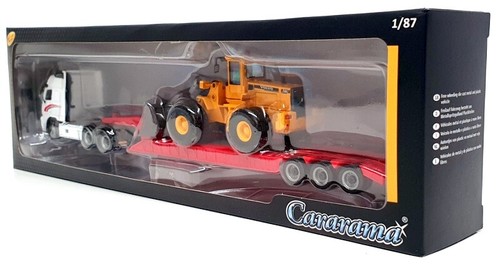 Cararama 1/87 Scale 185001 - Volvo FH12 & L180C Bulldozer - White/Red/Yellow - Picture 5 of 5