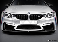 Spoiler Splitter Anteriore Revvora Bmw M4 M3 Nero Lucido F80 F82 F83 M Performance
