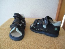 sandali blu PRIMIGI NUOVI bambini taglia 24 velcro pelle imbottita
