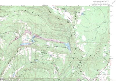Odenville Quadrangle Alabama 1958 USGS Topo Map 7.5 Minute Topographic