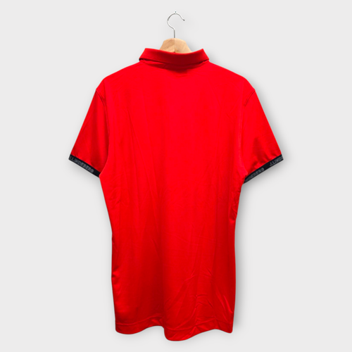 J.Lindeberg Golf Men's Polo Shirt Guy Regular Fit (Red/Black) - Large - Picture 2 of 2