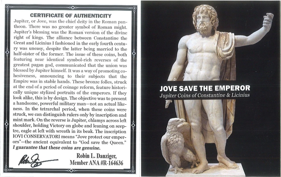 NGC AU Roman AE de Licinio I AD 308 - 324 REVERSO JOVI CONSERVATI Foto 4 de 4