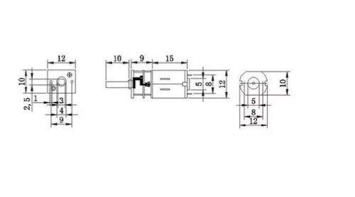 3-12V 15-1000 U/min Mini Getriebemotor Micro Getriebemotor Modellbau  RC Motor - Bild 2 von 2