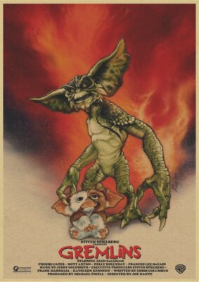 METALLPLATTE GREMLINS 30 X 20 CM