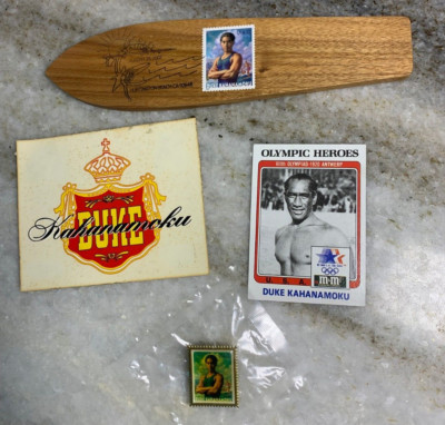 RARE Duke Kahanamoku Collection Vintage Surfing Card Hawaii