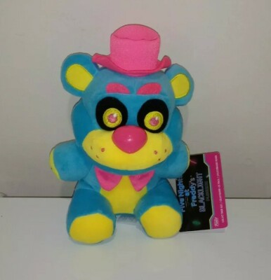 Funko Five Nights At Freddy's BLACKLIGHT FREDDY Authentic Plush BLUE New