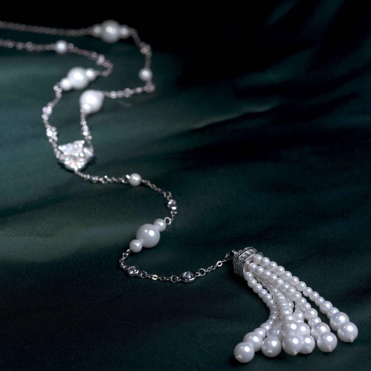 Swarovski necklace sale with pearl