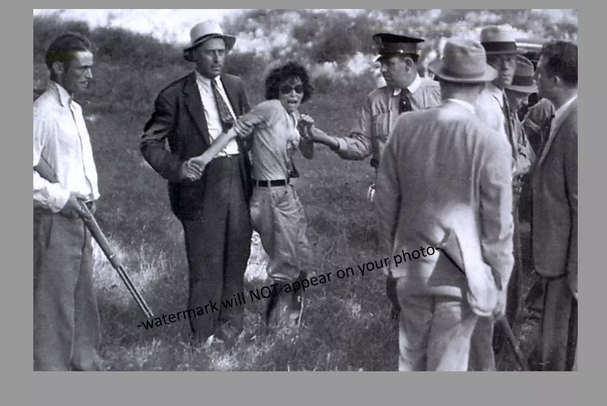 1933 Blanche Barrow Caught PHOTO Prohibition Gangster BONNIE