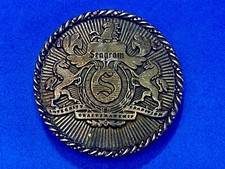 Seagram's Alcoholic Beverages Advertising Booze Company Belt Buckle