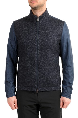Hugo Boss Men's "T-Lennard4" Blue Wool Silk 2 in 1 Coat US S IT 48 - Picture 5 of 10