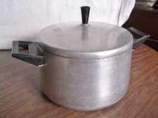 RARE Vintage PANEX Cast Aluminum Sauce Pan & Lid, Made in Brazil, FREE Shipping