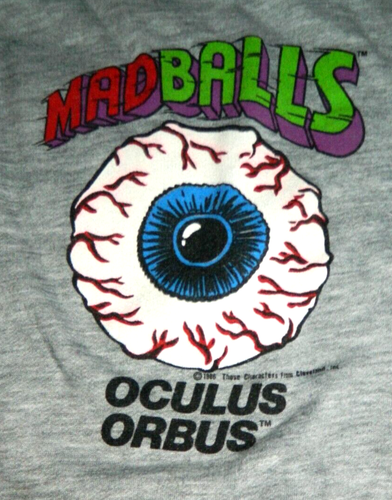 Vintage 80s Madballs Oculus Orbus Size Youth Large Toy Promo Long Sleeve Shirt - Picture 2 of 10