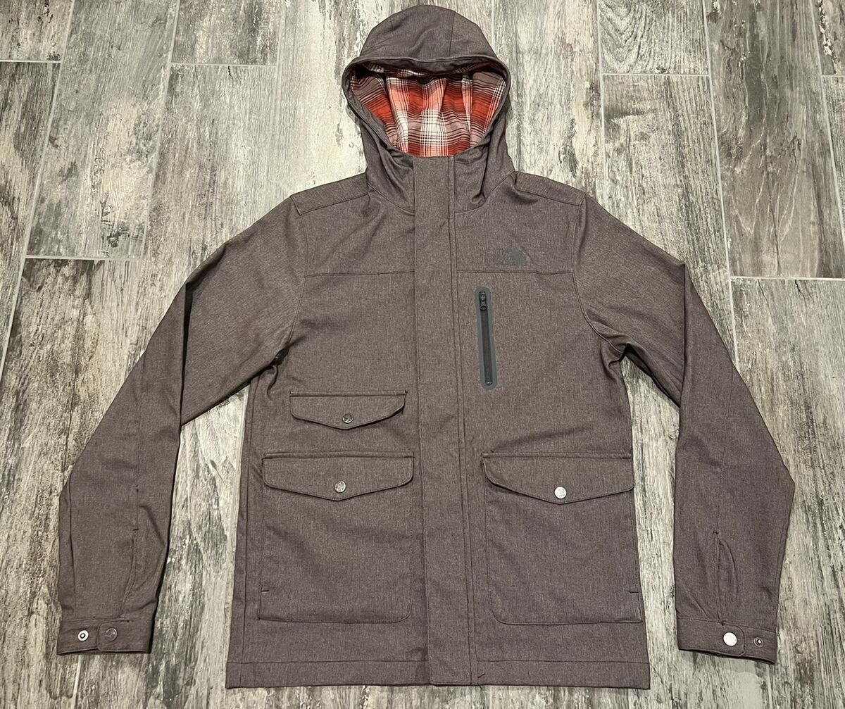 THE NORTH FACE Men's Small Ultimate Travel Jacket Brown Hood THE NORTH FACE Men's Small Ultimate Travel Jacket Brown Hood