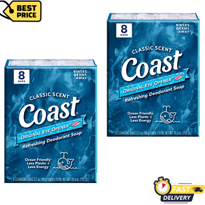 #ad #ad Coast Refreshing Deodorant Bar Soap All Skin Types Classic Scent 16 Bar 3.2oz $12.99