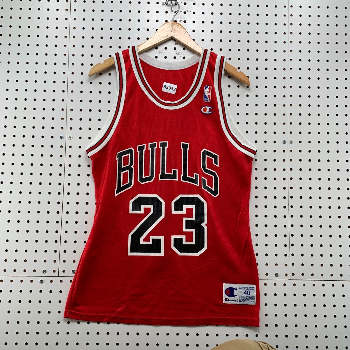 Vintage 90s Chicago Bulls Jordan Jersey Mens Size 48 Red #23