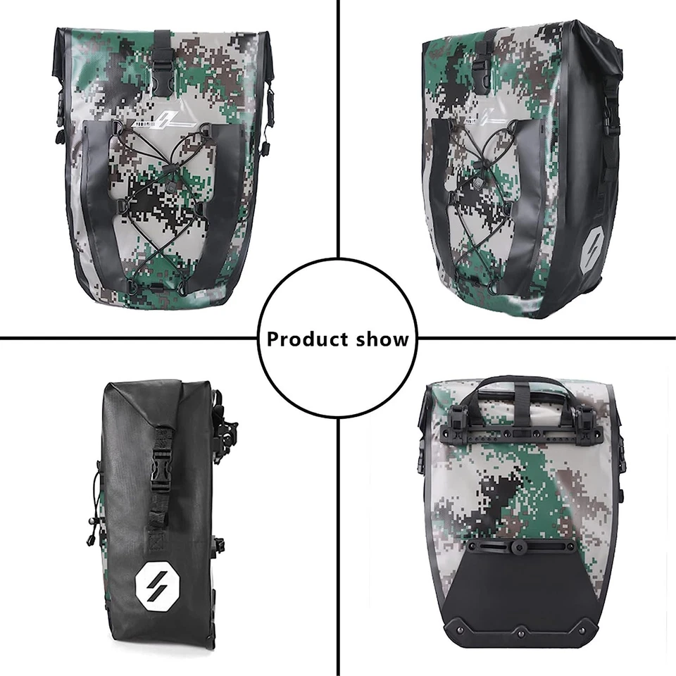 Новый CBRSPORTS велосипед корзины сумка водонепроницаемый велосипед задний багажник сумка 27L цвет камуфляж - Изображение 3 из 4