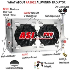 4 Row Radiator Shroud Fan Relay FOR 1996-05 2003 Chevy Astro GMC Safari 4.3L.