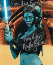 AMY ALLEN signed Autogramm 20x25cm STAR WARS in Person autograph AAYLA SECURA