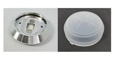 Round Dome Light Base & Lens for Most 1971-1981 Chevy Cars