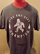 Bigfoot Sasquatch Hide And Seek Champion Womens T-Shirt Size Large