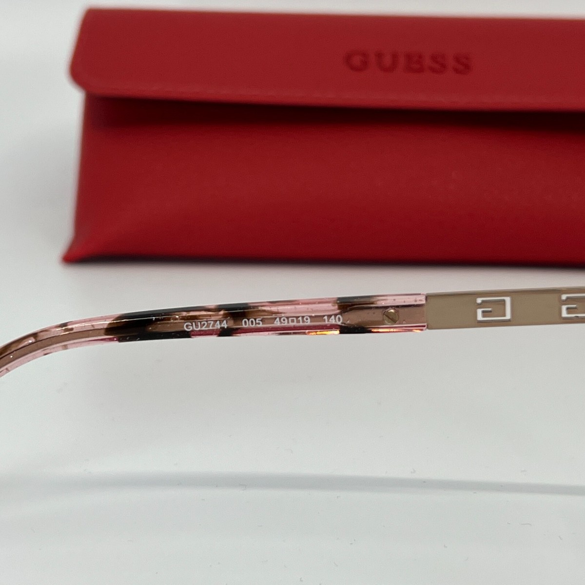 Guess EYEGLASSES GU2744-005-49 New with case GUESS GU2744 Black 005 Metal Round Optical Eyeglasses Frame  main image 2