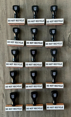 Acorn Sales Co Do Not Recycle Regular Stamp Set of 15 # 359-0505