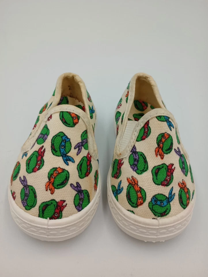 Zapatillas De Colección 1989 TMNT Teenage Mutant Ninja Turtles Talla 2 Hechas en EE. UU. *Leer* Foto 2 de 4