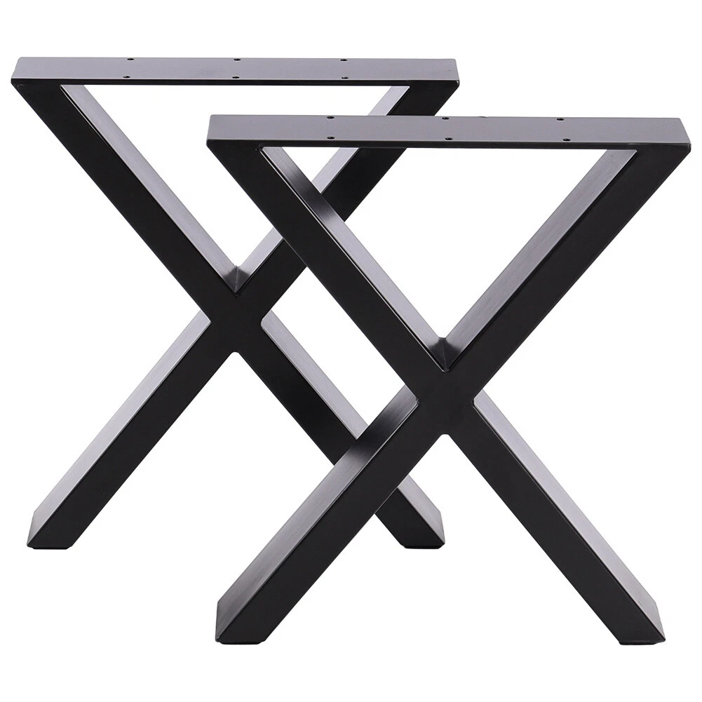 Steel Industrial Table Legs Triangle Door X Shaped Frame Dining Cafe Table Stand