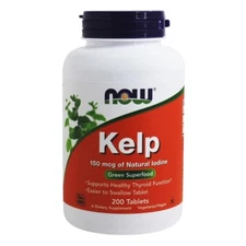 NOW Foods Kelp Iodine Vegetarian 150 mcg., 200 Tablets