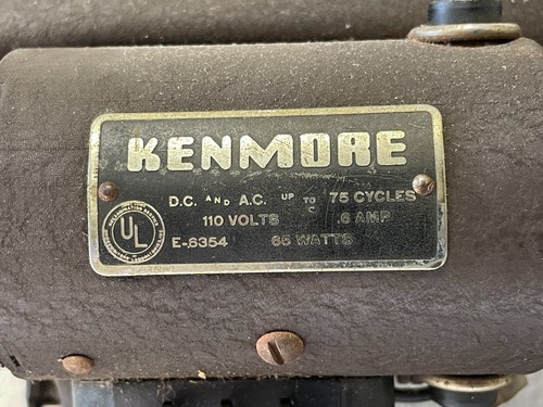 Kenmore Sewing Machine Model E6354 – 65W, 110V, Vintage Untested - Picture 2 of 13