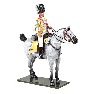 W Britain 47059 - British 10th Light Dragoons Trumpeter Mounted, 1795 - Glossy