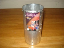 Yaley 111004 Metal Round Seamless Candle Making Mold. Used. Made in USA!