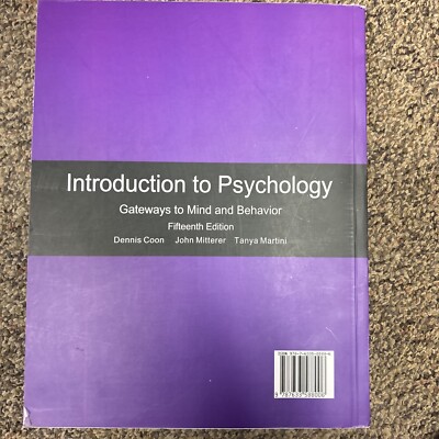 本 INTRODUCTION TO PSYCHOLOGY 15TH EDITION