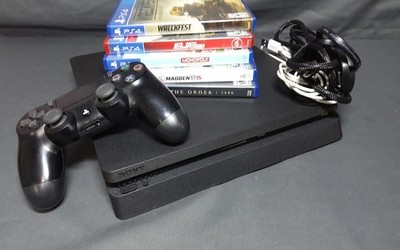 Sony PlayStation 4 Slim 500GB Gaming Console with Controller - Black