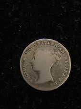 Rare: Queen Victoria - 1854 - Four Pence Coin