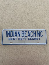 2010&rsquo;s Indian Beach, North Carolina City License Plate &ldquo;Best Kept Secret&rdquo;