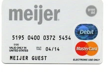 Expired Meijer Guest Debit Card No $ Value Collectible Thru 04/14