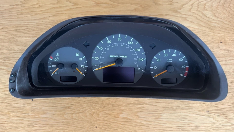 (PROBADO) 00-02 Mercedes Benz E55 AMG Velocímetro W210 Cluster MPH 210 540 37 11 Foto 4 de 4