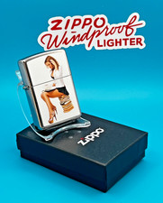 Genuine Brand New 2021 Zippo Lighter Rare SEXY SEATED BOOK WORM Street Chrome