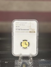 2026P Australia $15 Gold Year of Horse MS70 NGC 1/10 oz .9999