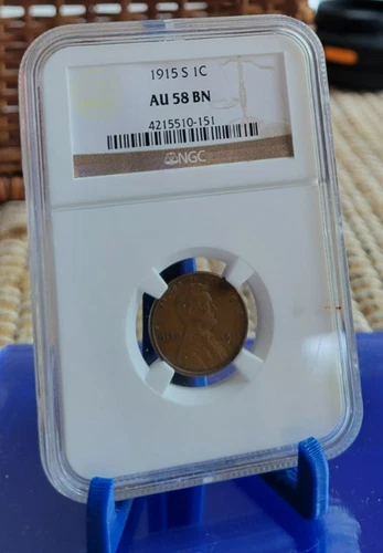 1915-S Lincoln Cent   NGC AU-58 BN