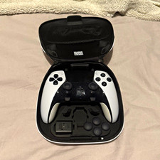 Sony DualSense Edge PS5 Wireless Controller Trigger Stops White/Black Carry Case